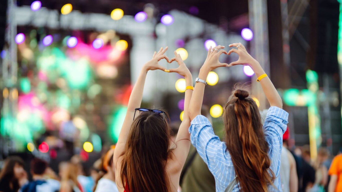 outdoor concert stock image